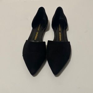 Chinese Laundry Black Pointed Toe Suede Flats Size 5.5